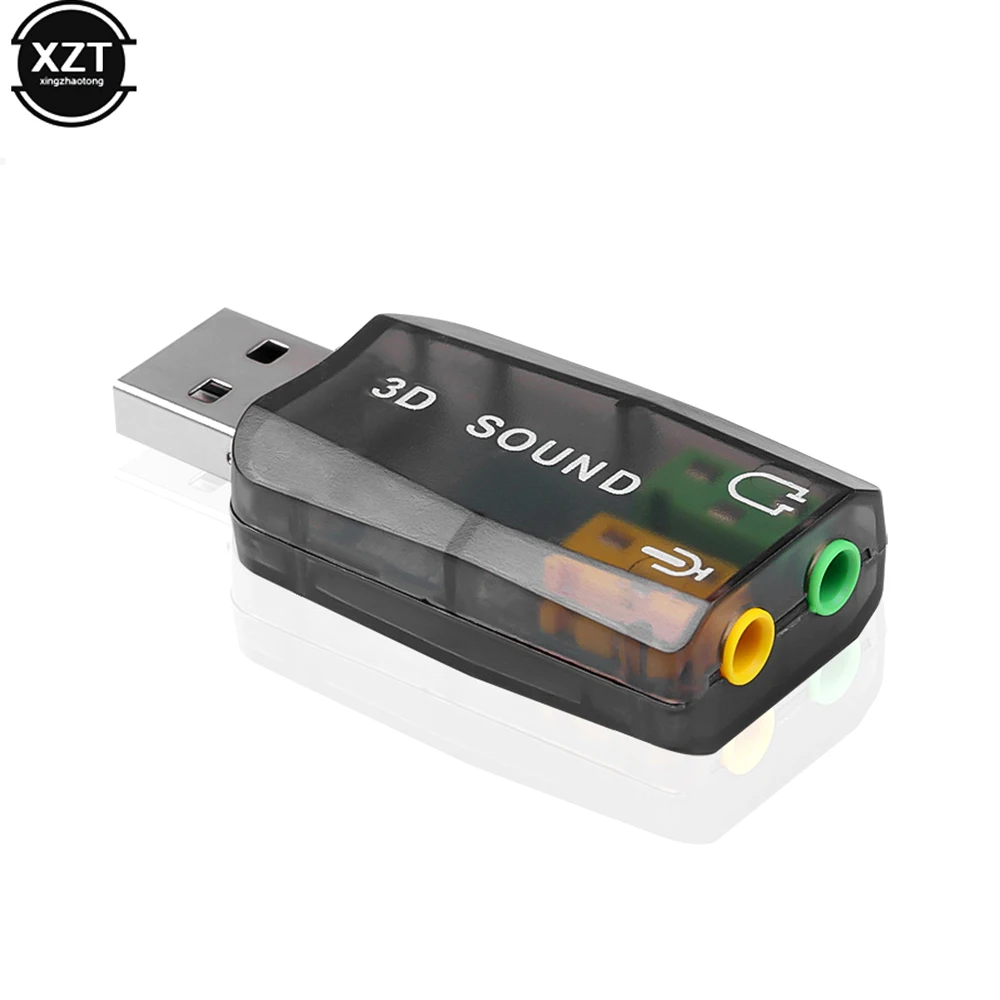 5,1 canal de sonido USB tarjeta de sonido independiente Jack auriculares estéreo tarjeta de sonido 3d adaptador de Audio nueva interfaz de altavoz para ordenador portátil