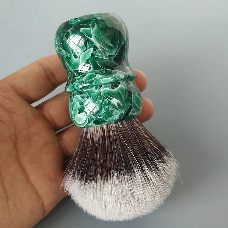 Brocha de Afeitar Dscosmetic de Pelo Sintético Jade G7 de 30 mm para Hombre