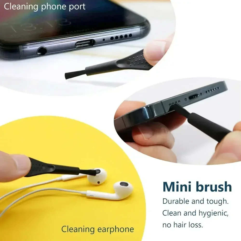 Puerto de carga para teléfono móvil, tapón antipolvo con cepillo de limpieza para IPhone 15, 14, 13, 16Pro Max Plus, Samsung, Xiaomi, IOS, juego de limpieza tipo C