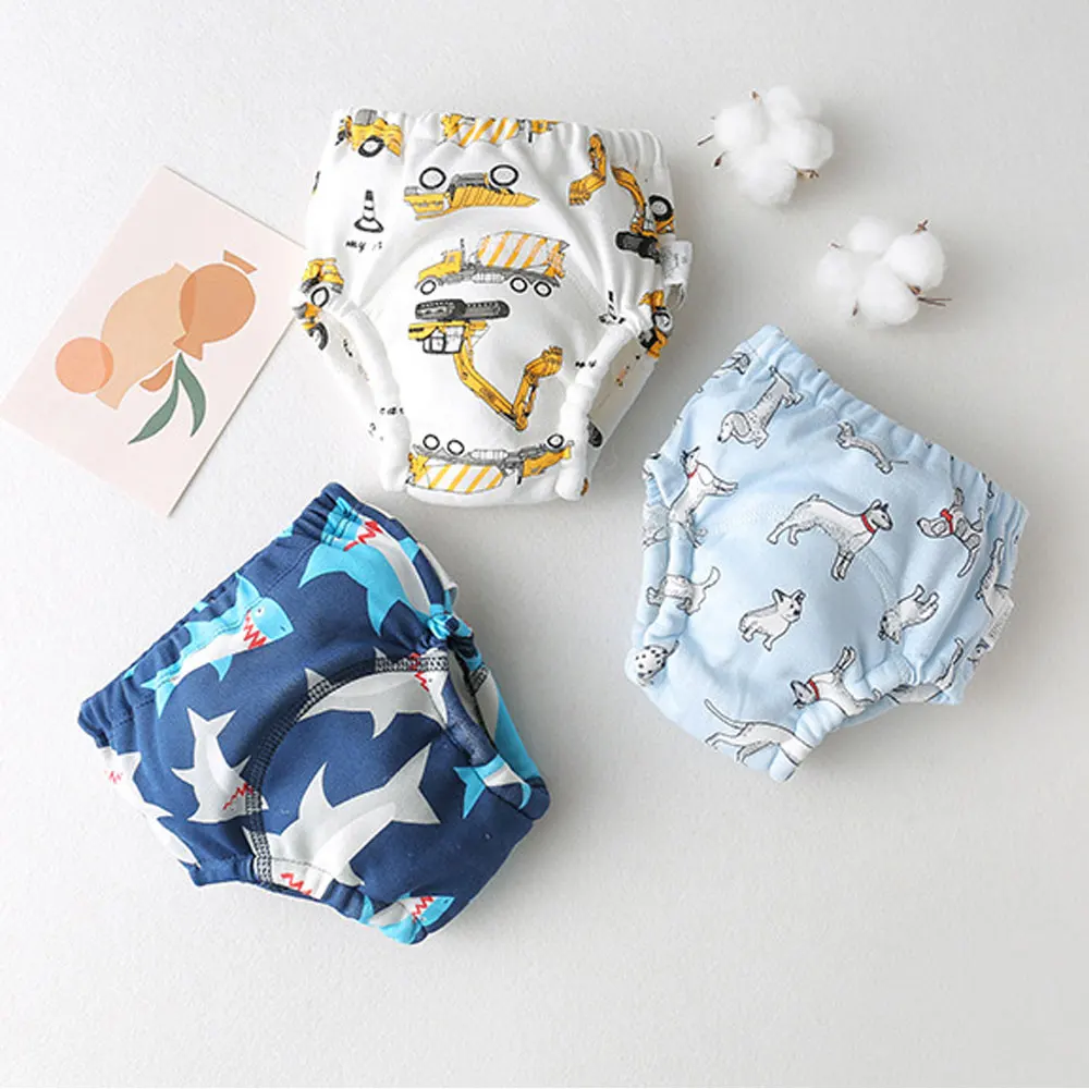 Paquete de 8/6 Pantalones de Entrenamiento para Ir al Baño para Niños, Ropa Interior de Entrenamiento Transpirable y Absorbente, Calzoncillos Cómodos para Entrenamiento para Ir al Baño