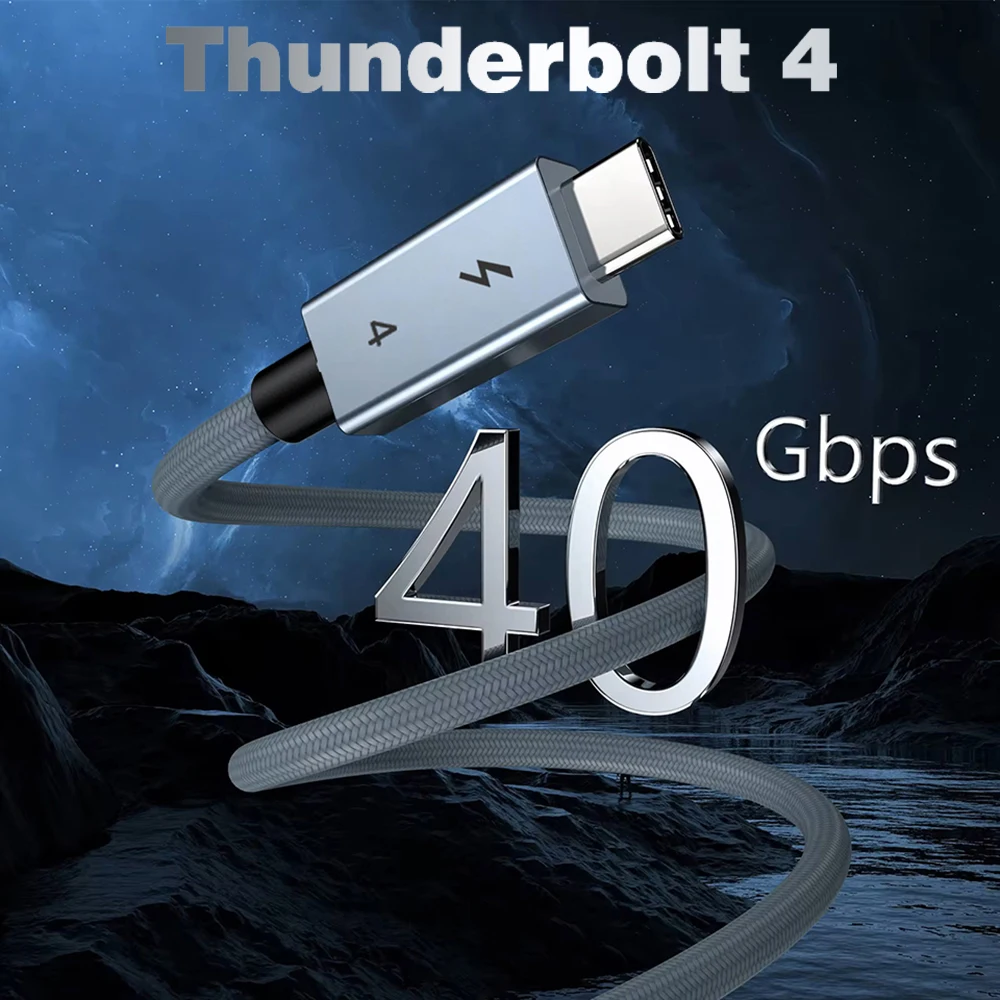 Cable USB C Thunderbolt 4 de UGOURD, 40 Gbps, USB4, Tipo C a C, 240 W, Carga Rápida, Thunderbolt 3, para EGPU, SSD, iPad, MacBook Air