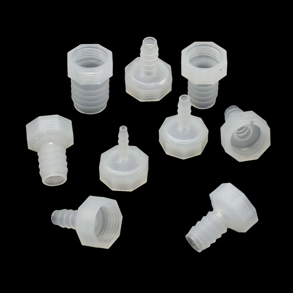 Accesorios de lengüeta para manguera de 4/6/8/10/12/14/16/20/25mm con junta de acoplador de conector de tubo de agua de hilo femenino de 1/2 3/4 pulgadas