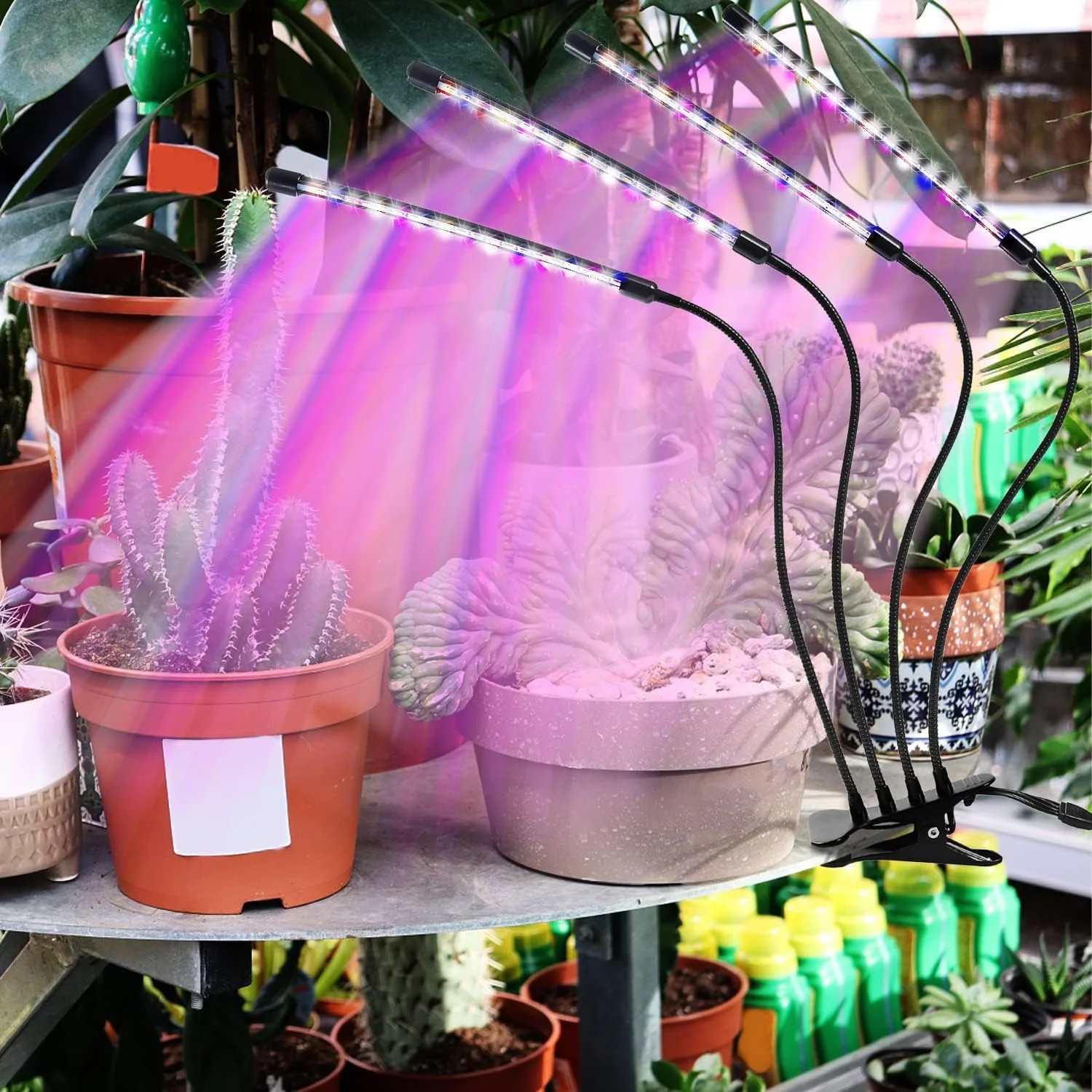 Phytolamp de luz LED USB de 3 colores para plantas con Control, luces Fitolamp de espectro completo, lámpara Phyto con Clip para plántulas de flores para el hogar