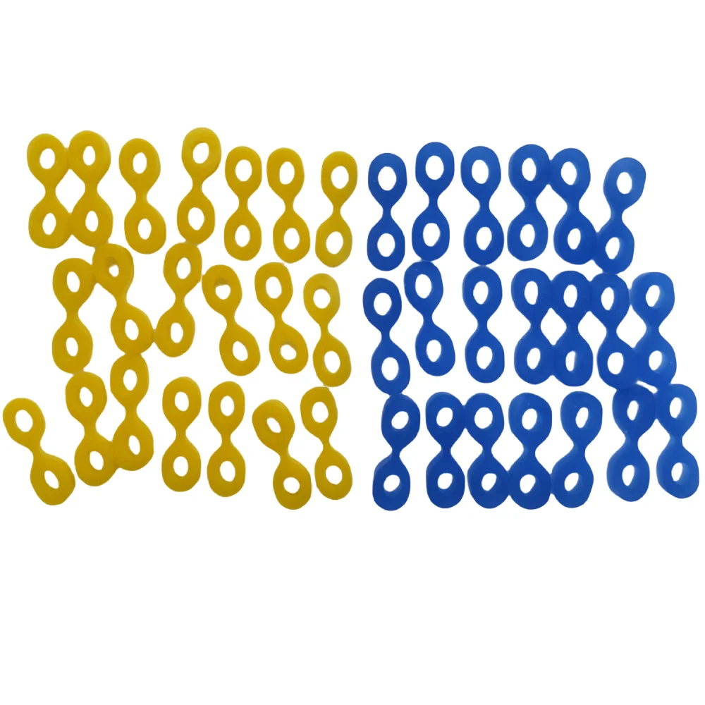 JUMTOP 40 Uds. Matrices de cuña Dental separador de dientes cuñas de fijación de goma elástica juntas de Matrices contorneadas seccionales