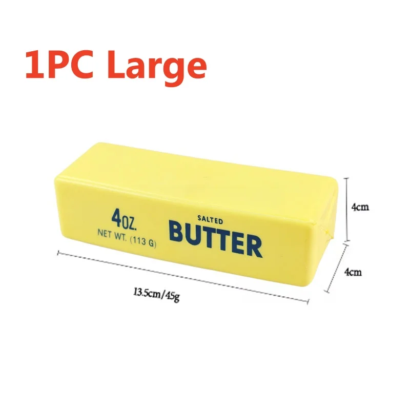 5/1PCS Juguete antiestrés elástico blando con forma de barra de mantequilla, juguete de queso para aliviar el estrés, juego de descompresión, juguete de broma para apretar para aliviar la ansiedad