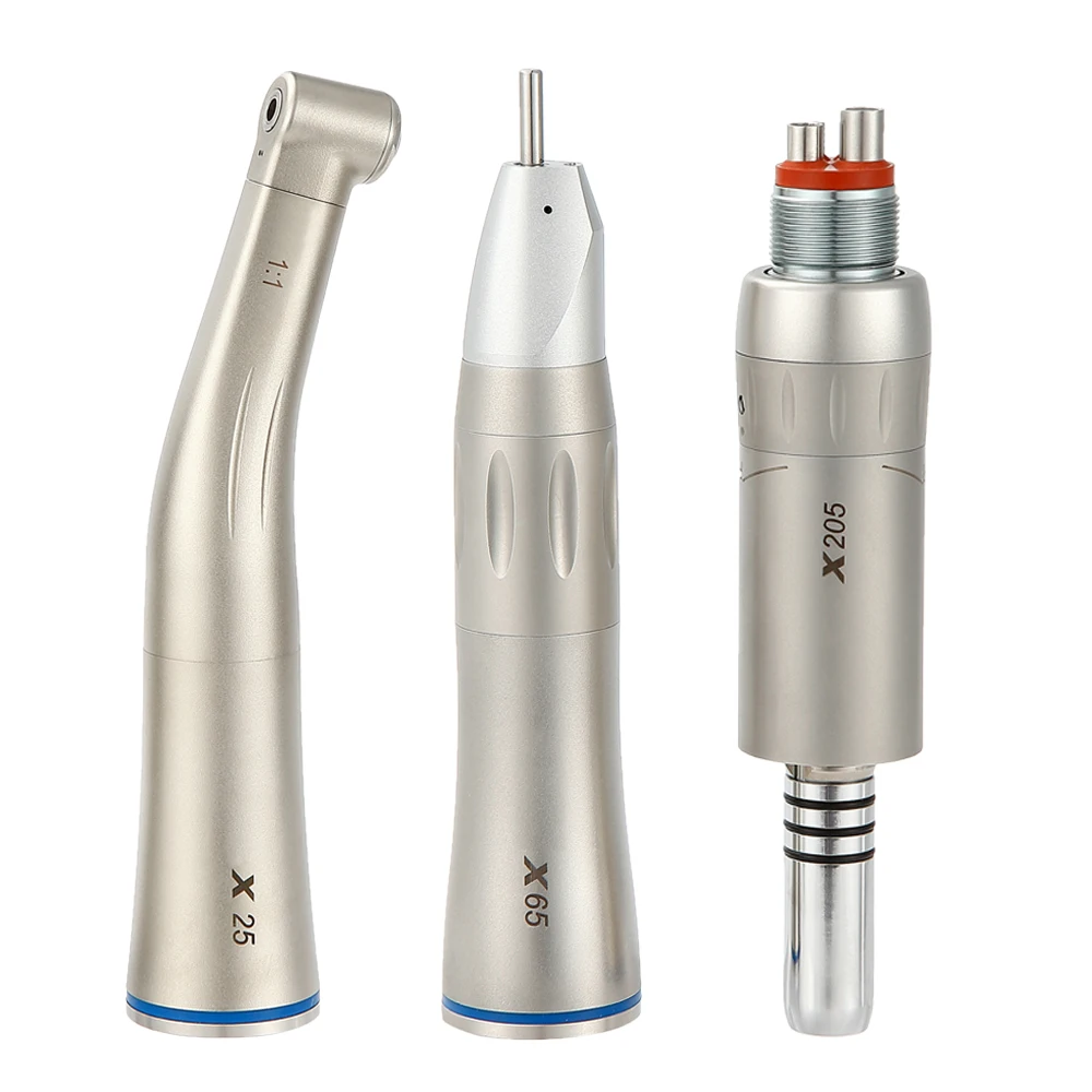 Pieza de mano Dental de baja velocidad, turbina de aire, pieza de mano de ángulo recto, pulverizador de agua interior/externo X65L / X65 / X-SG65L