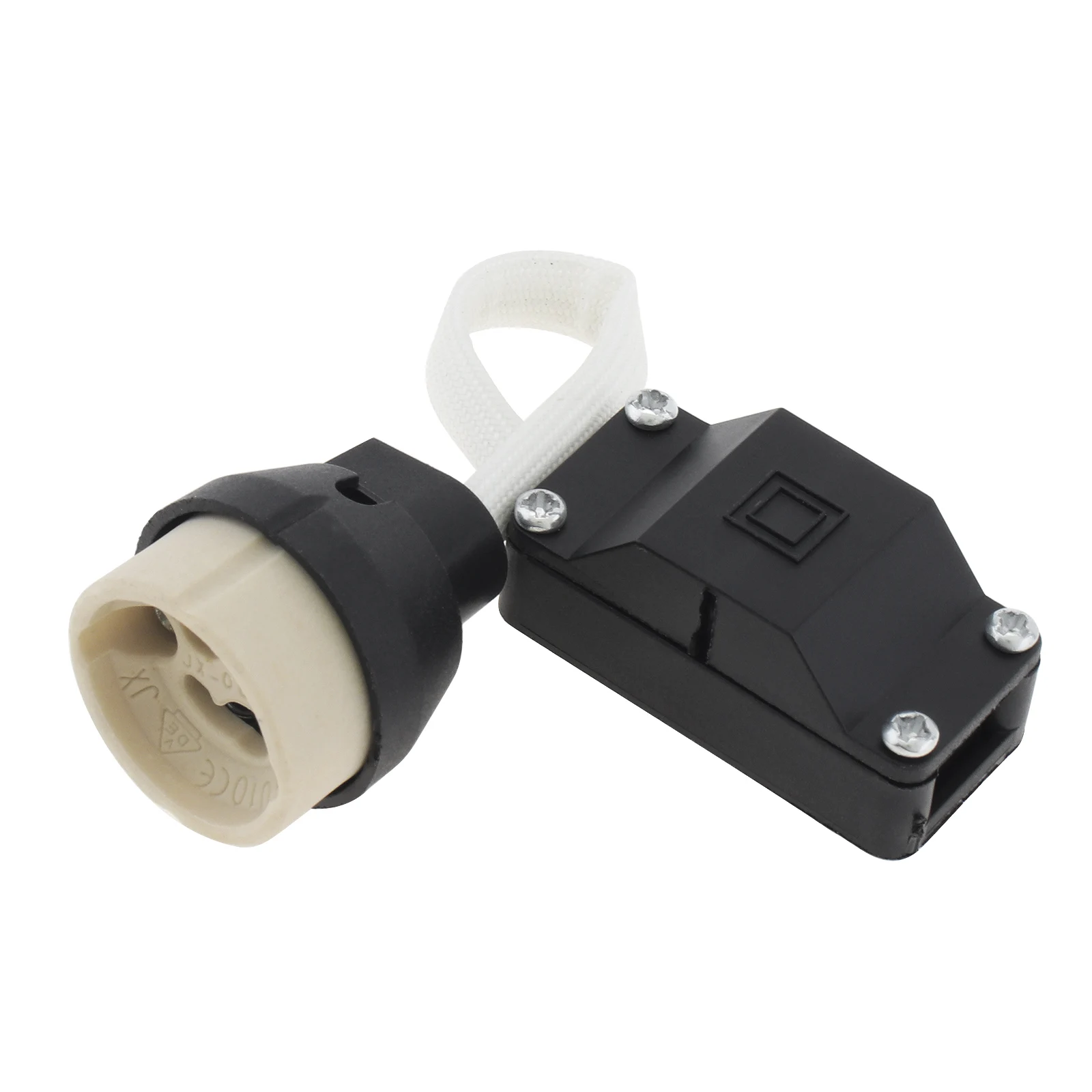 5 uds GU10 portalámparas 2A 250V conector de Base de lámpara de cerámica para bombilla LED halógena Downlight con adaptador de enchufe de caja de terminales