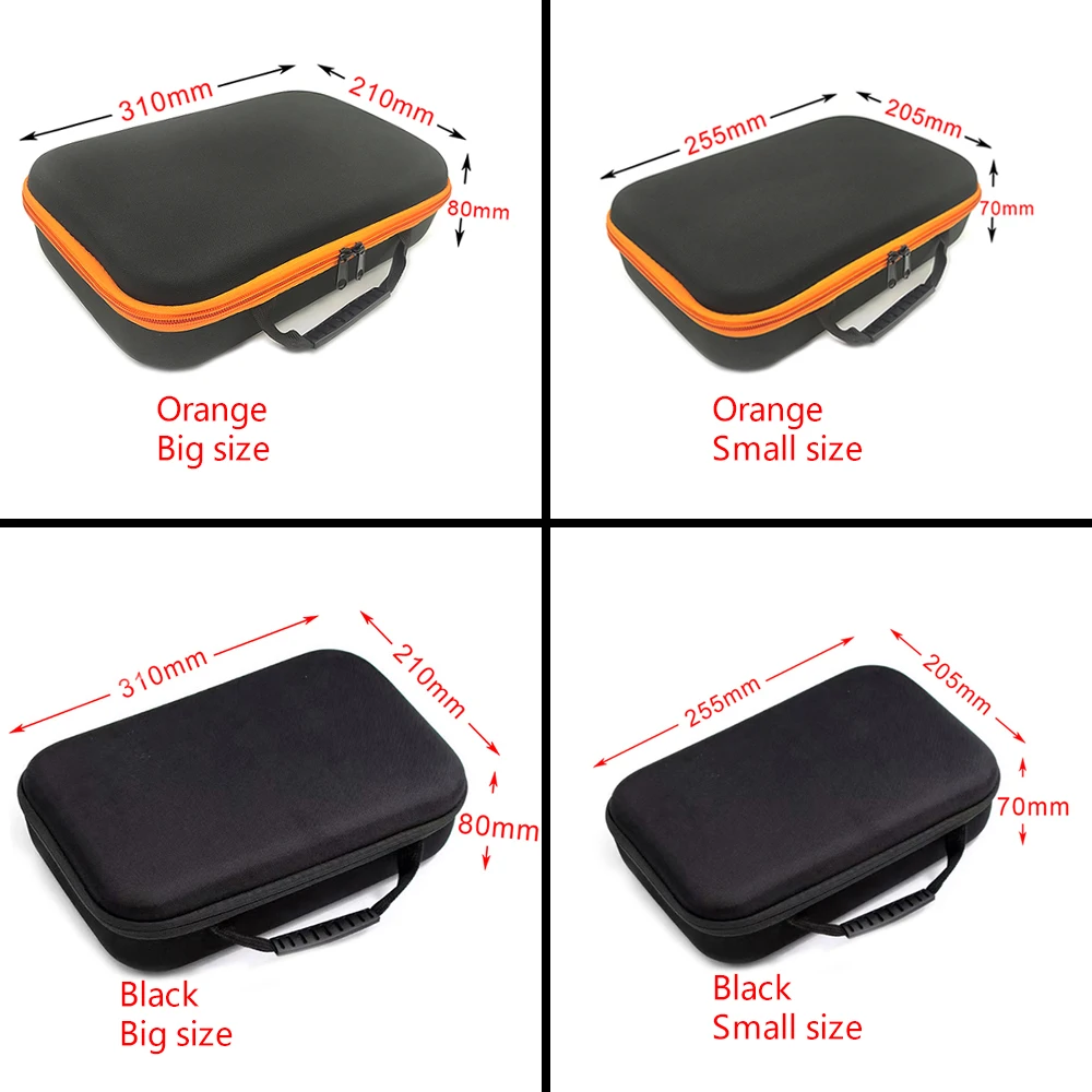 Estuche para herramientas, bolsas de almacenamiento impermeables de EVA con cremallera de viaje de espuma, caja para herramientas, accesorios, bolsa para cámara a prueba de golpes