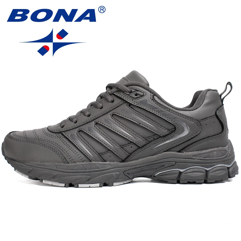 BONA-zapatillas de correr para hombre, zapatos atléticos con cordones, cómodos, estilo clásico, para caminar al aire libre, novedad