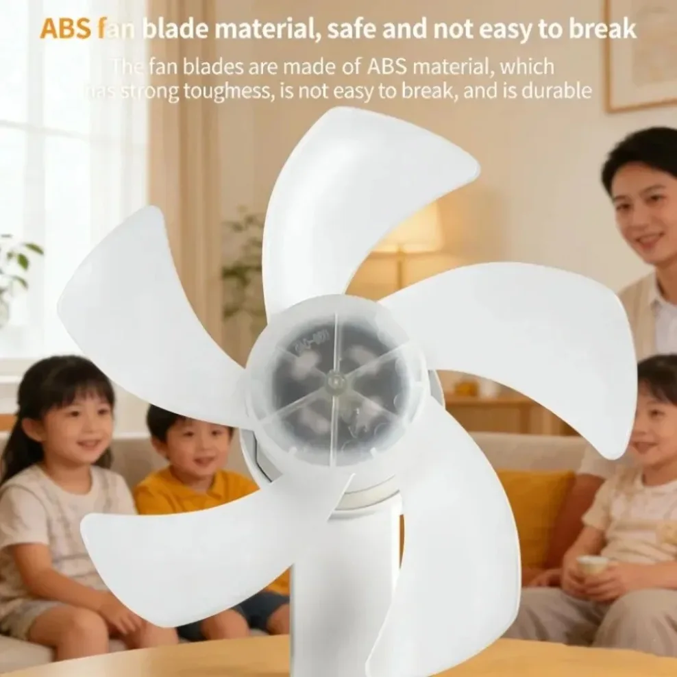 Bombilla de Luz con Ventilador E27 3 en 1, Diseño de Dron, 3/4 Aspas, Control Remoto, Lámpara de Techo con Ventilador, AC85V-265V, para Dormitorio, Restaurante, Sala de Estar