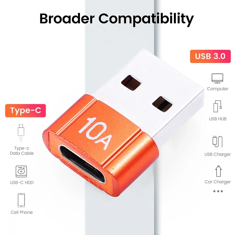 Adaptador USB 3,0 a tipo C OTG tipo C macho a USB hembra convertidor para ordenador portátil Xiaomi Samsung USBC Adaptador usb a tipo c