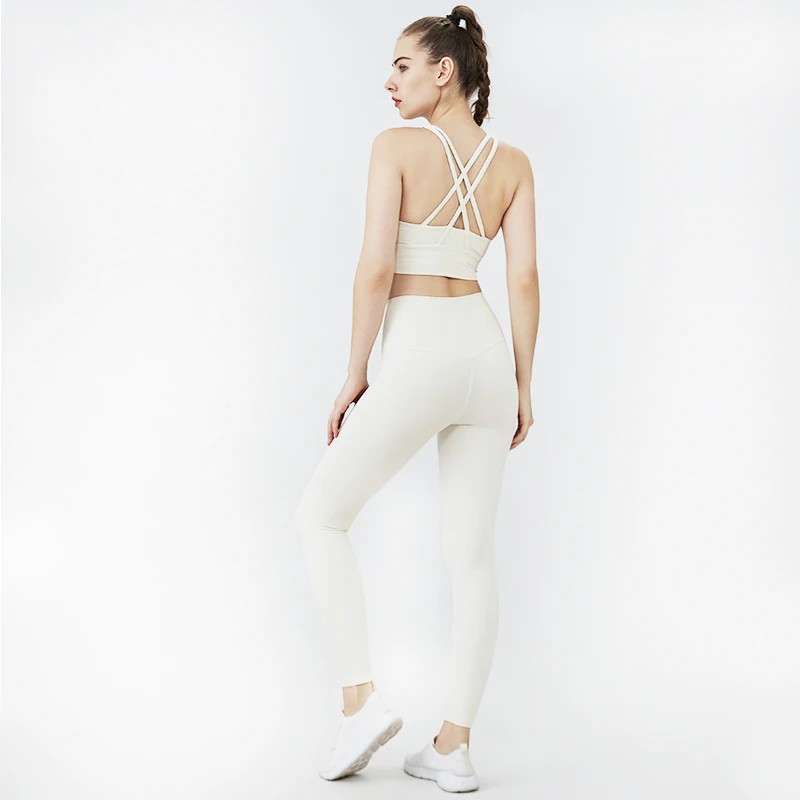 Conjunto de Yoga, Sujetador deportivo y mallas para mujer, conjunto de 2 piezas para trotar, conjunto deportivo de yoga para mujer, conjunto de gimnasio, ropa deportiva para mujer