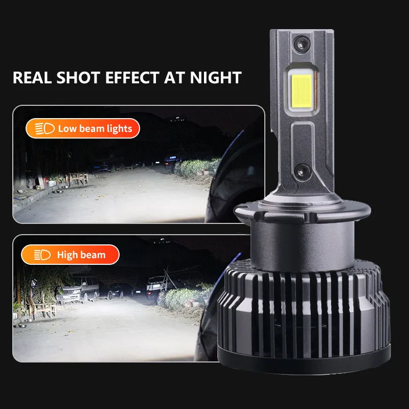 D2S D4S Led faro de coche 35W bombillas Canbus CSP D1S D3S D8S 30000LM Super brillante D2R D4R Auto Turbo ventilador lámpara Plug & Play Xenon HID