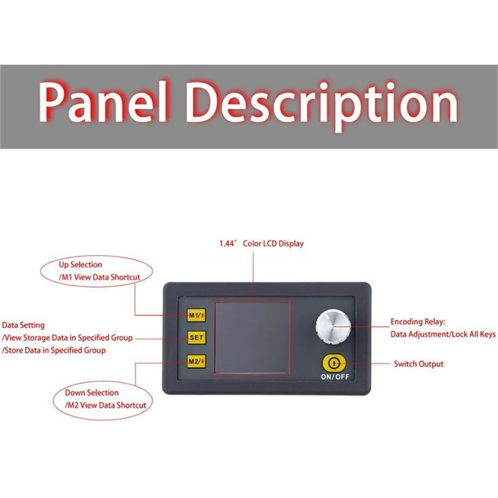 DP50V5A Amperímetro Del Voltímetro Probador de Voltaje Constante Medidor de Corriente Step-Down Módulo de fuente de Alimentación Programable LCD Convertidor