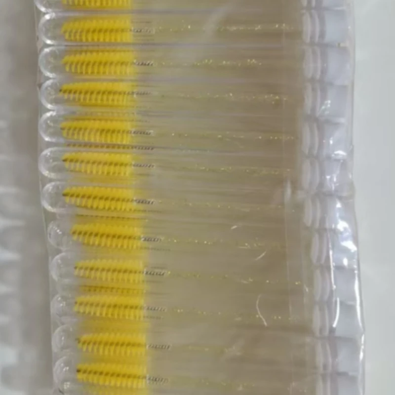 50 cepillos desechables para pestañas con tubo de extensión, varitas reutilizables para rímel y aplicadores de cejas