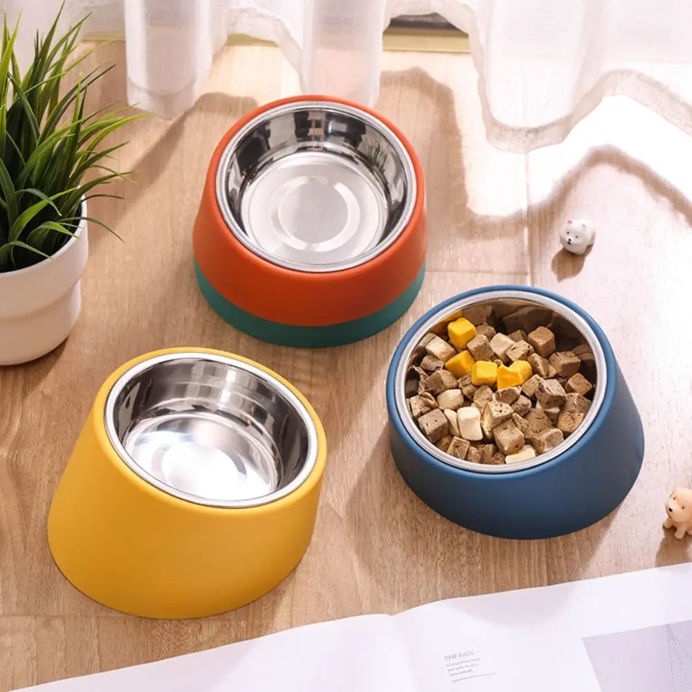 Cuencos desmontables de acero inoxidable con soporte resistente, alimentador ergonómico elevado para perros, perfecto para una alimentación saludable y Decoración elegante del hogar