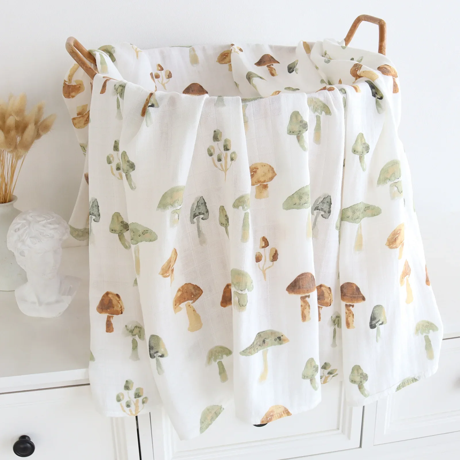 Manta de algodón de bambú suave para bebé, envoltura de súper muselina para cochecito infantil, cubierta de lactancia, Toalla de baño de 120x120cm
