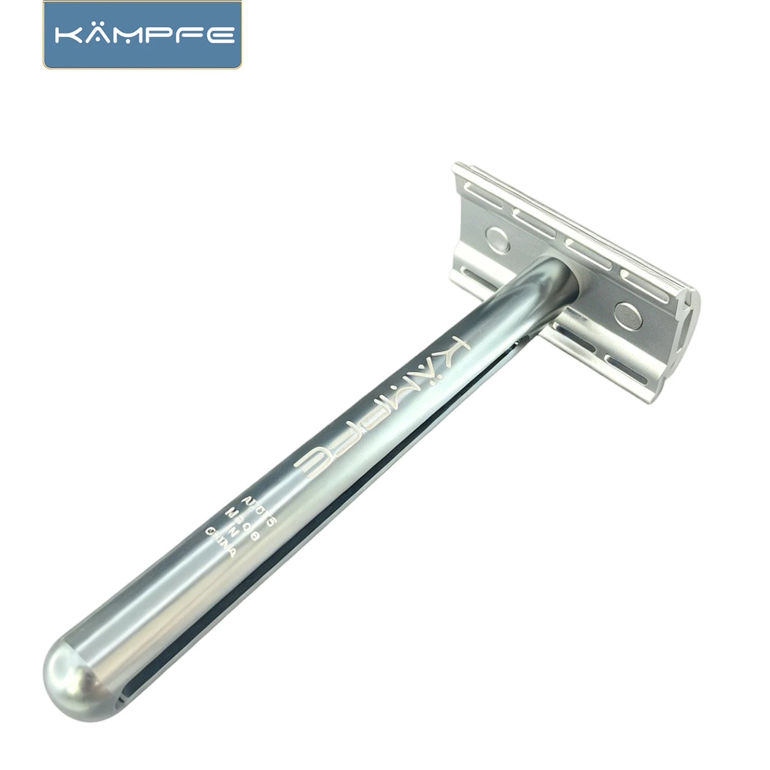 KAMPFE Maquinilla de Afeitar Tradicional de Doble Filo para Hombre, de Aluminio, Ligera, para Afeitado en Húmedo, Regalo para el Día del Padre