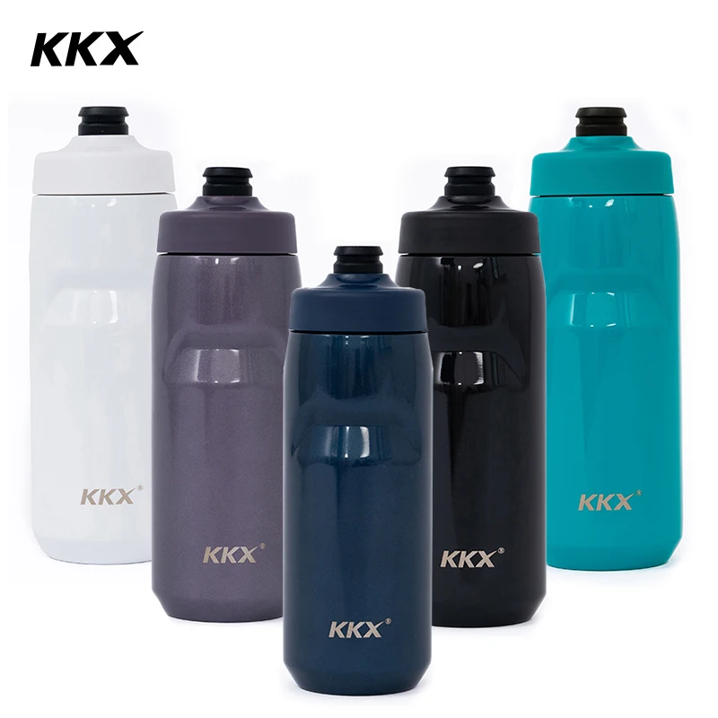 KKX-hervidor de agua deportivo de acero inoxidable 550, botella de agua aislada para ciclismo, mantiene el frío y el calor, de larga duración, 304 ML