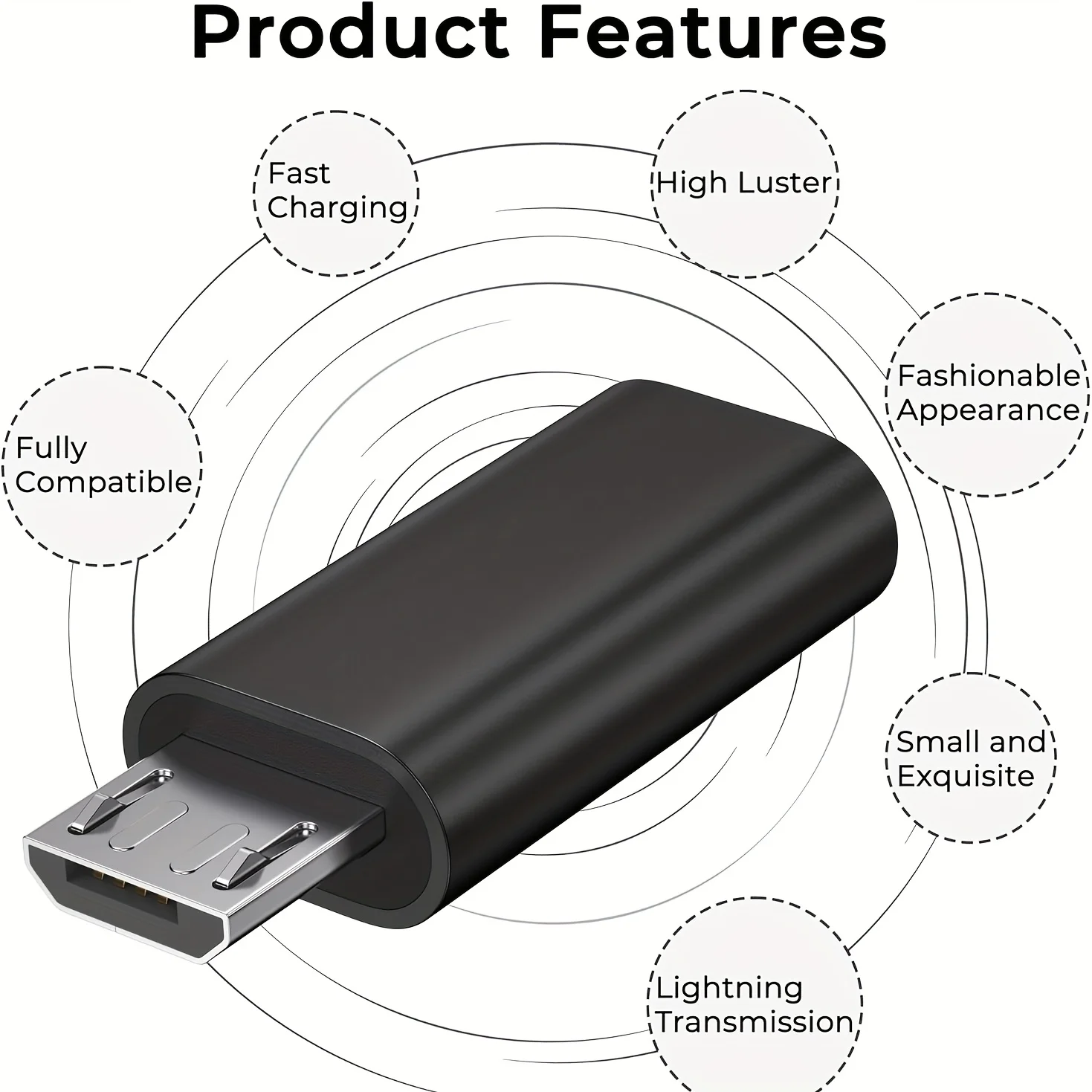 USB-C to C Adapter OTG Data Charging Converter Micro Female to C, suitable for mobile phones, PC computer OTG USB C conversion