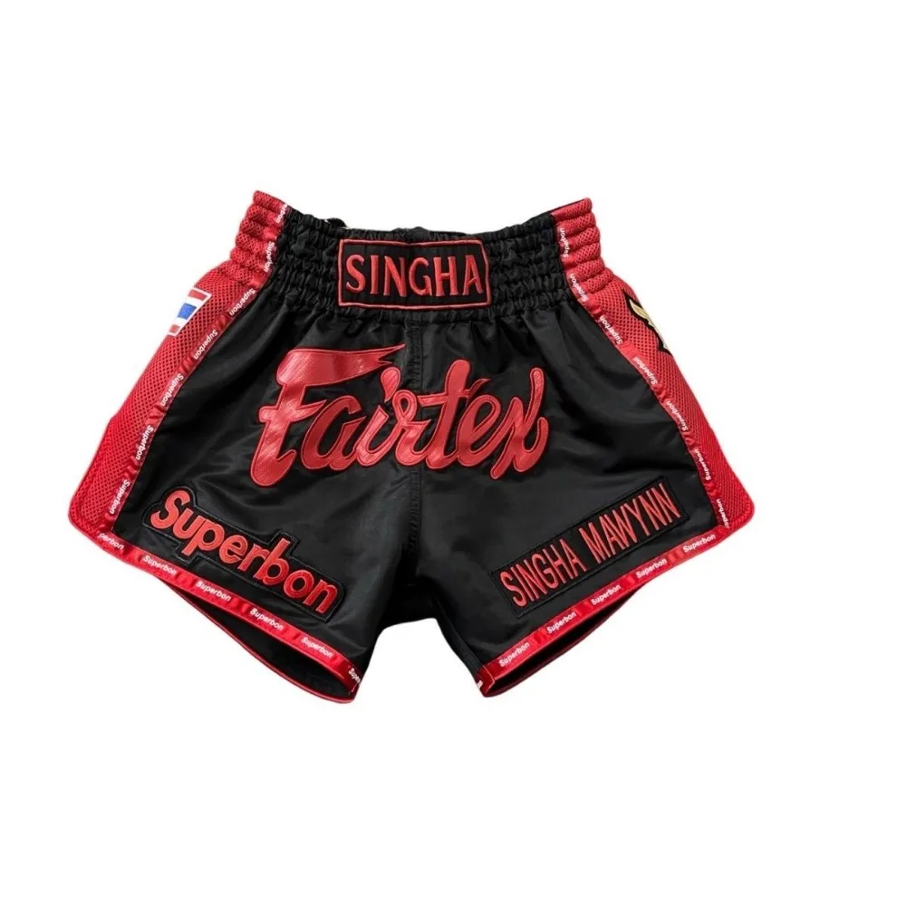 Muay Thai-Fairtex Unisex Boxeo MMA Entrenamiento Gimnasio Pantalones Kickboxing Fight Deporte Fitness Pantalones para Adultos