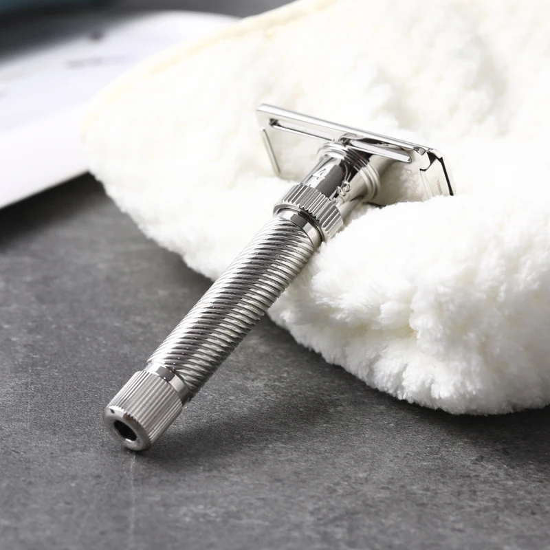 Maquinilla de afeitar de seguridad para hombre con cabeza inclinada ajustable de acero inoxidable Yaqi Ultima Slope