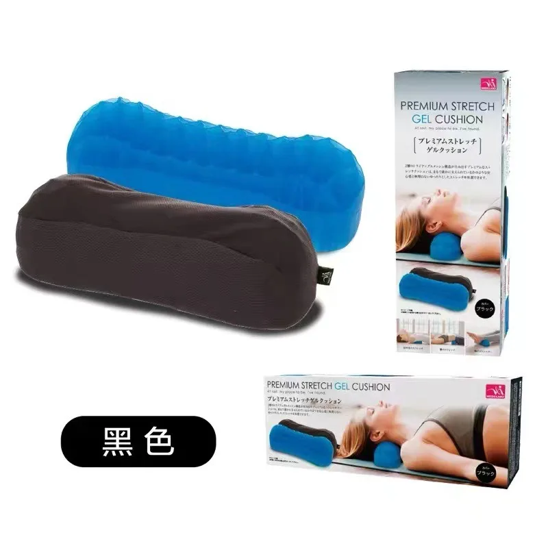 Almohada enrollable para dormir, almohadas de soporte para cuello redondo con funda lavable extraíble de malla para aliviar el dolor