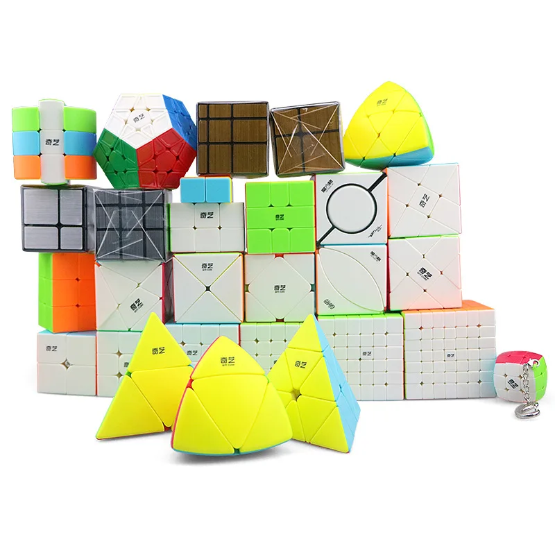 Serie Qiyi Cubo mágico QY forma especial QIYI 2x2 3x3 4x4 5x5 rompecabezas juguetes para niños regalo Pyraminx Skewb Cubo mágico