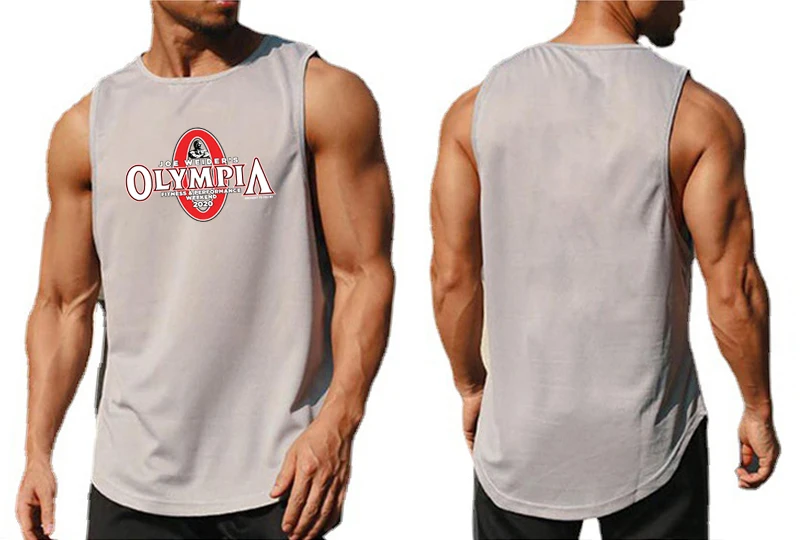 Camisetas sin mangas para culturismo y gimnasio para hombre, ropa deportiva de verano, camisetas sin mangas holgadas de secado rápido de malla, chaleco para correr muscular