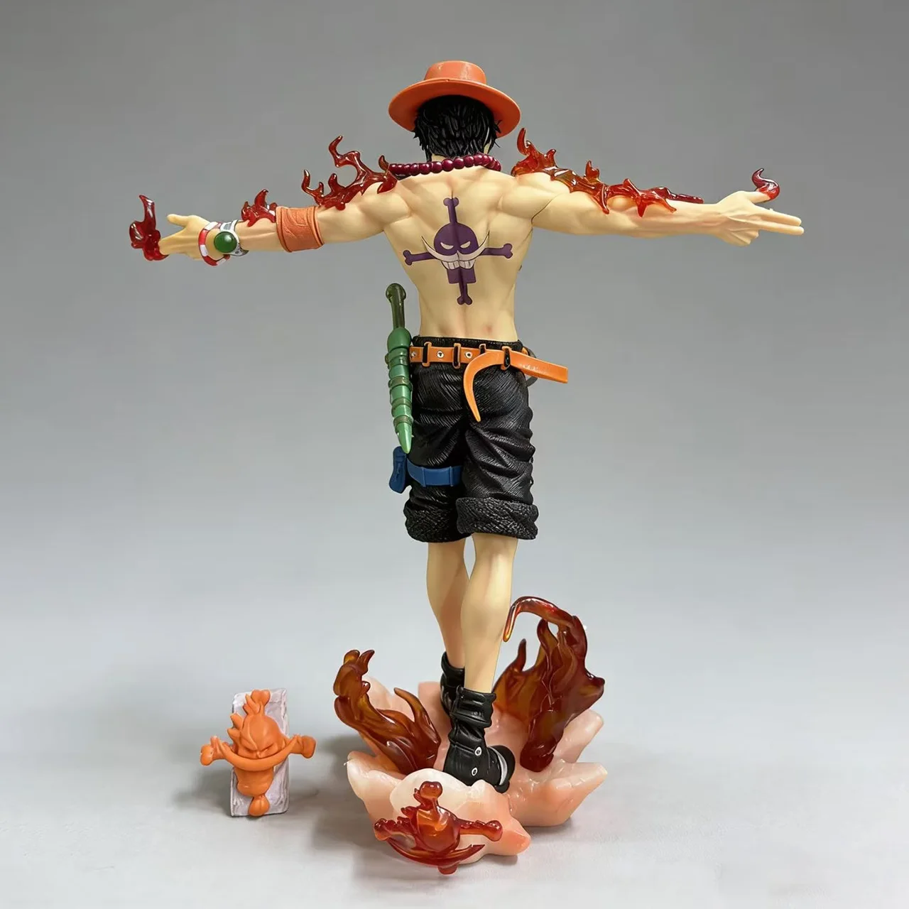 Figura de acción de One Piece Ace Portgas D Ace, estatua de PVC, modelo coleccionable, juguetes para niños, regalos de Navidad, 28cm