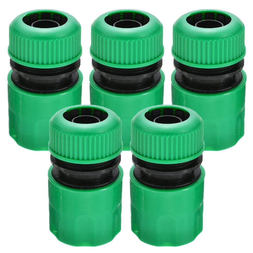 5 uds 1/2 "Junta de manguera conector de acoplamiento rápido para riego de jardín lavado de coches de plástico