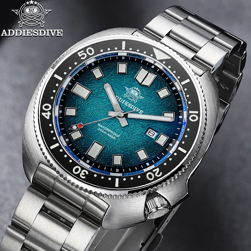 ADDIESDIVE Japan2115 nuevo reloj para hombre con cristal de zafiro BWG9 ultraligero luminoso 200m reloj de pulsera resistente al agua relojes de cuarzo de lujo
