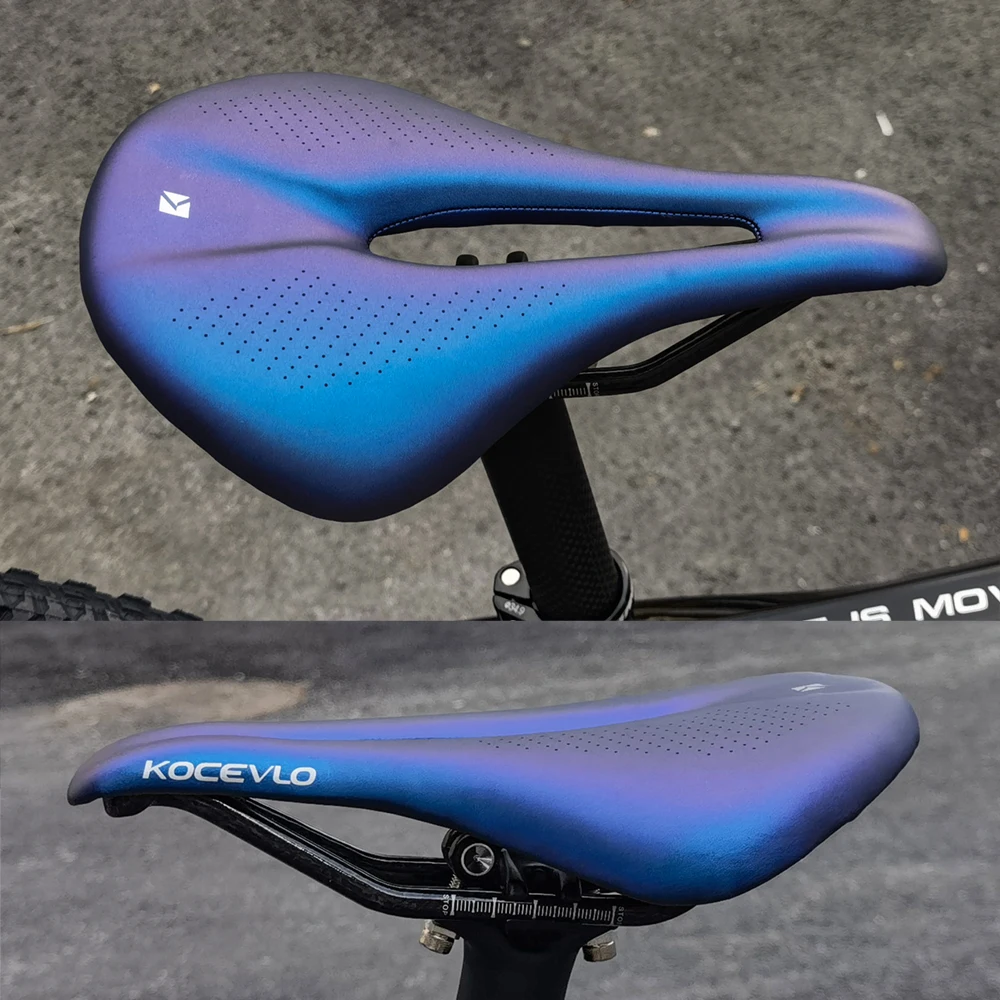KOCEVLO-sillín de carbono para bicicleta de montaña y carretera, asiento para ciclismo de montaña, cómodo, 240x143/155mm