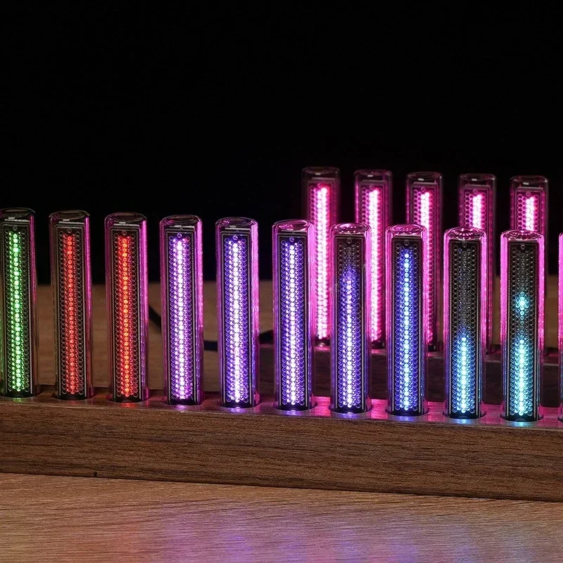 Lámpara de espectro de ritmo musical electrónico, lámpara LED de espectro de recogida, tubo brillante, regalo de decoración de escritorio