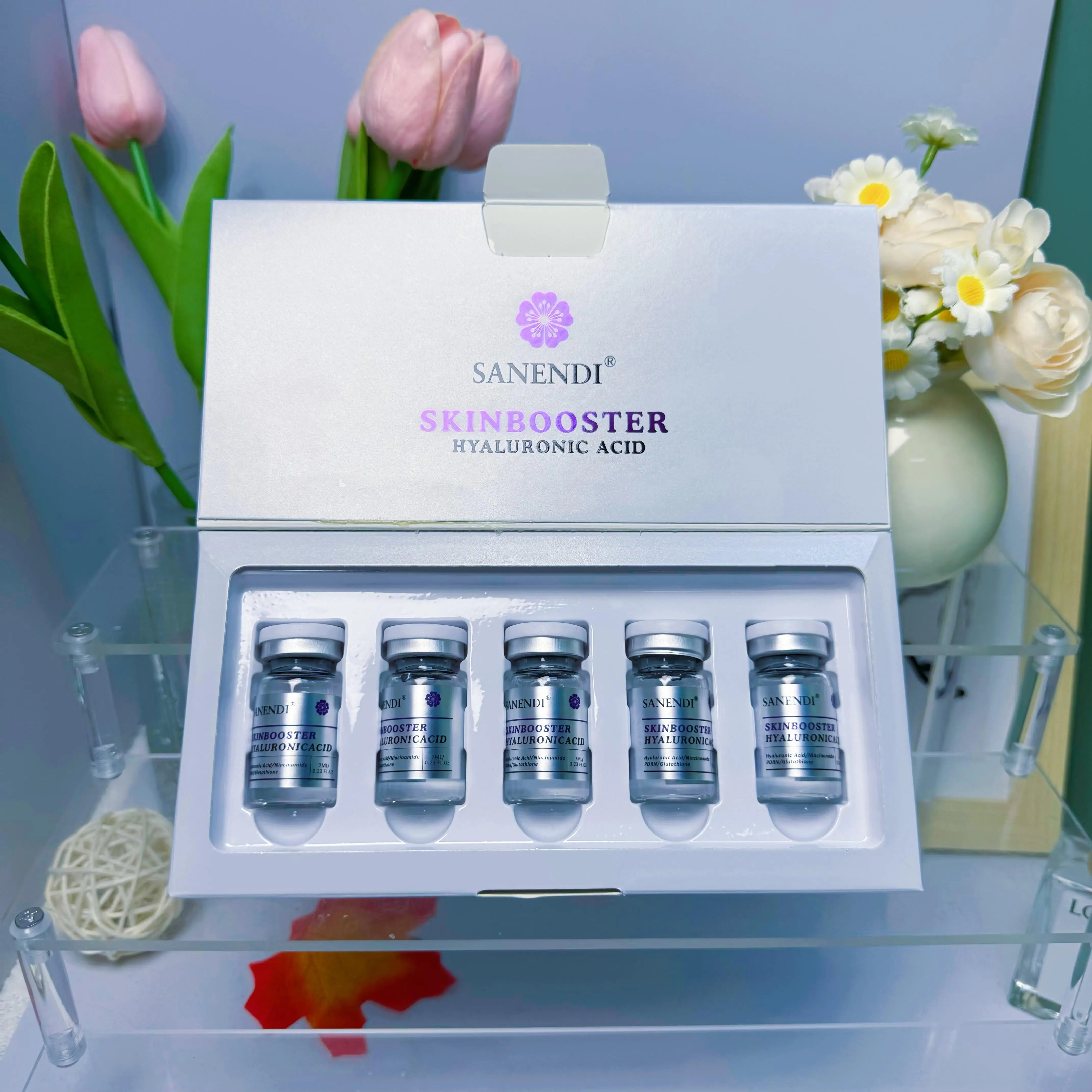 SKINBOOSTER Ácido HYALURÓNICO: una solución para oscurecer el rostro y una textura de piel pobre: piel suave y brillante BOOSTER