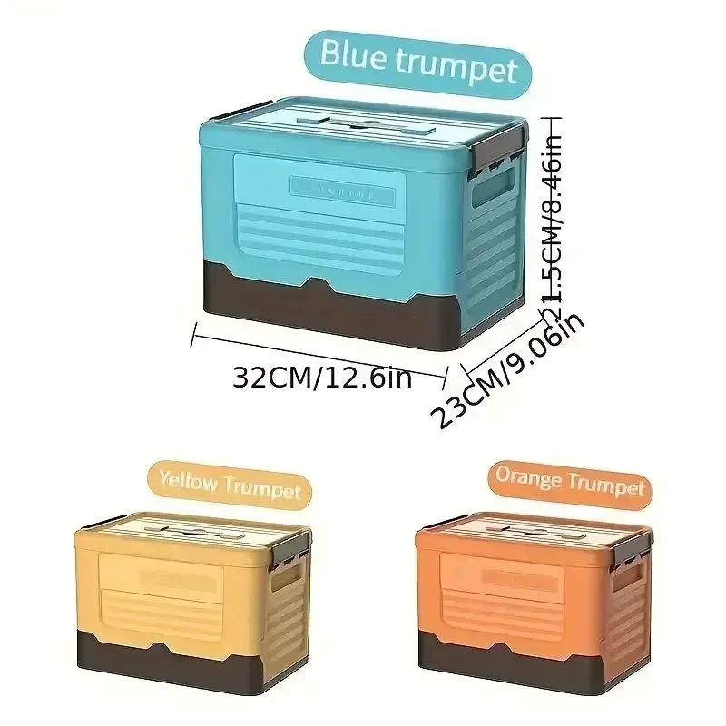 Caja de almacenamiento plegable para el armario, armario de gran capacidad para juguetes, ropa, aperitivos, libros, zapatos, caja de plástico para el hogar y el coche, 1 unidad