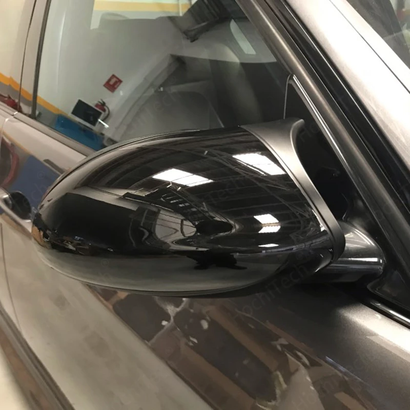Retrovisor lateral de alta calidad estilo M3 M bocina diseño de fibra de carbono cubierta de espejo para BMW 1 3 Series E81 E82 E87 E88 E90 E91 E92 E93