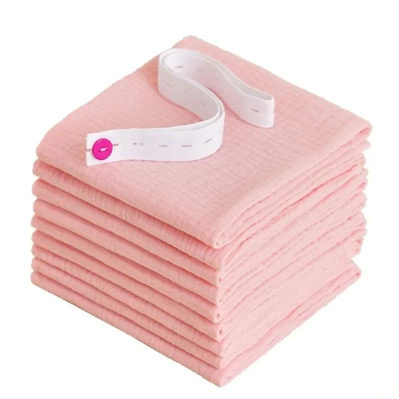 Pañales de gasa de algodón para bebé, 8 Uds., para cambiar pañales de bebé recién nacido, 43x45cm, lavables, reutilizables, toallas de pañales suaves de doble capa para bebé