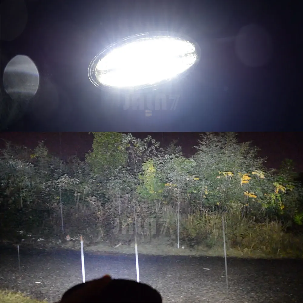 Luz LED JALN7 ovalada de 6.7 pulgadas para tractor Deere 45W, versátil para trabajo, cosechadoras Buhler Massey Ferguson, recolectores de algodón, uso todoterreno