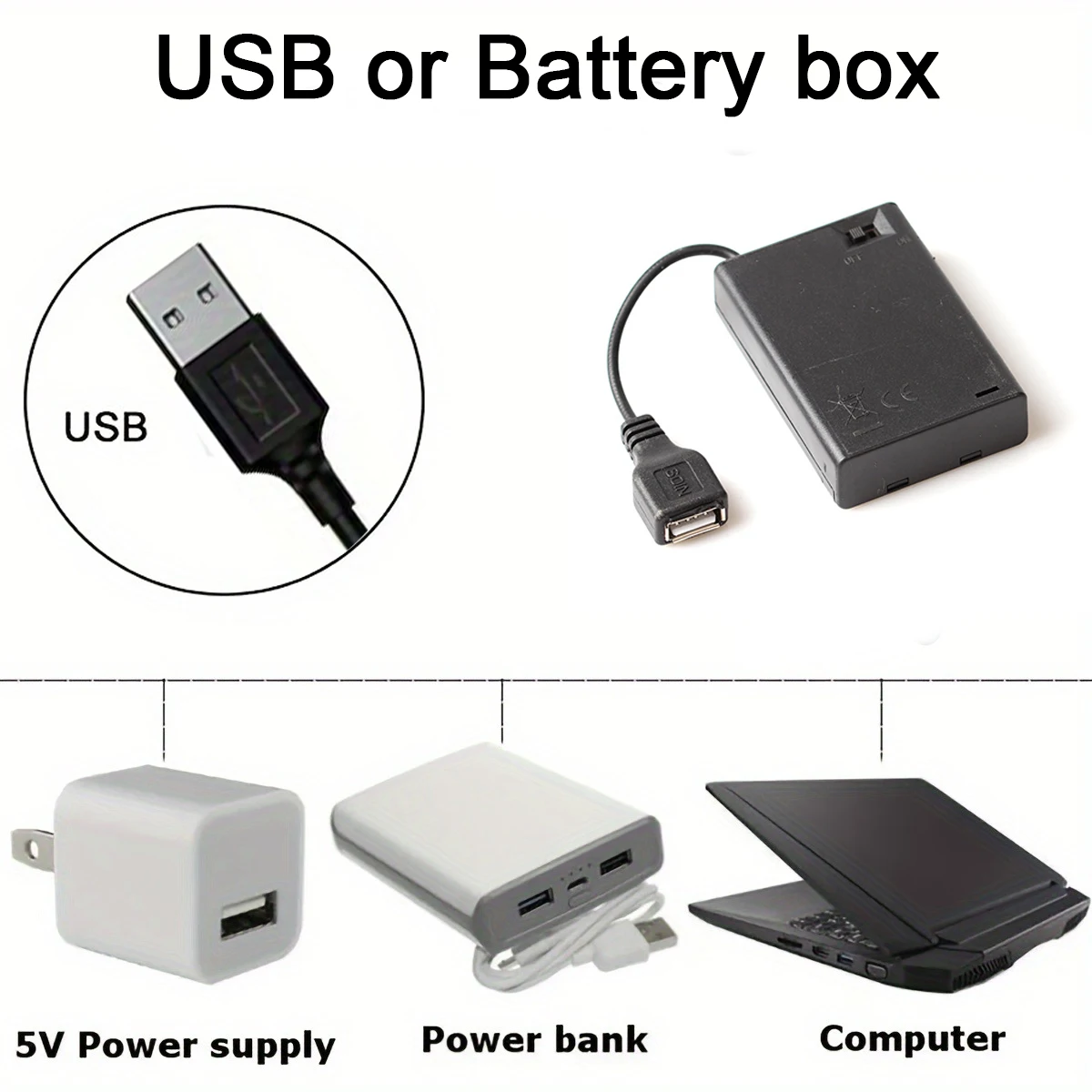 Luces LED RGB con batería, tira de luces LED USB de 5V, cinta Flexible con Control remoto por infrarrojos para decoración de retroiluminación de TV y habitación del hogar