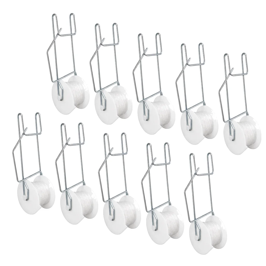 10 unids/set ganchos de rodillo para plantas de jardín kits de ganchos de soporte para tomates cuerda de soporte para tomates huevos sandías pimientos
