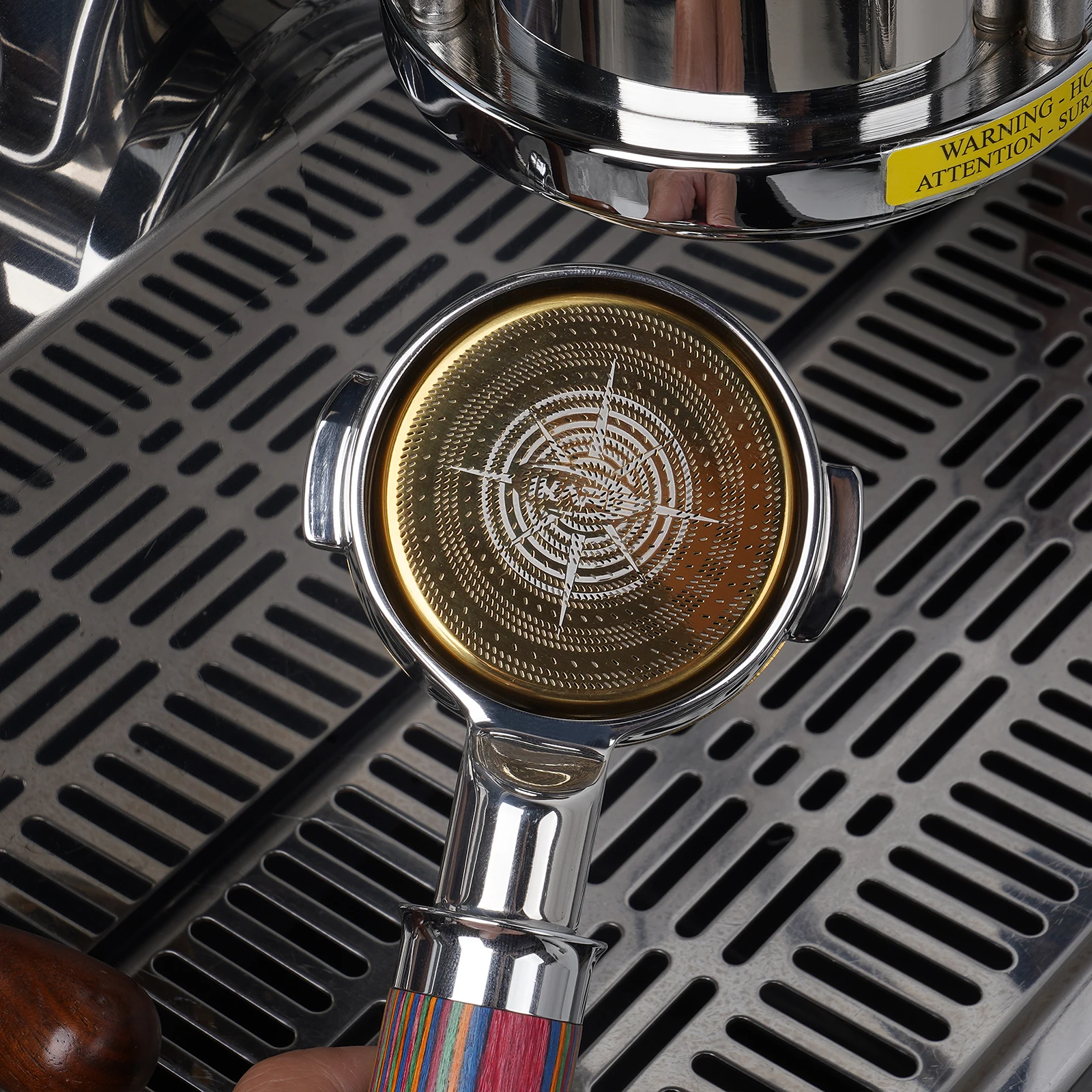 IKAPE-cesta de filtro de Espresso de extracción de alta precisión, cestas de filtro de acero inoxidable para portafiltro sin fondo