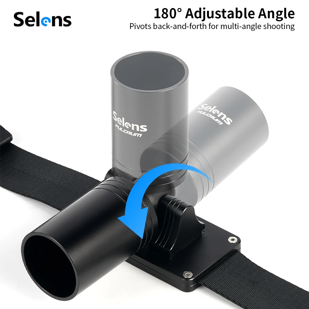 Accesorios para cámara Selens, correa de cintura, enfoque de seguimiento, anillo de aluminio, soporte de correa para cinturón, cámara de videocámara de acción ajustable