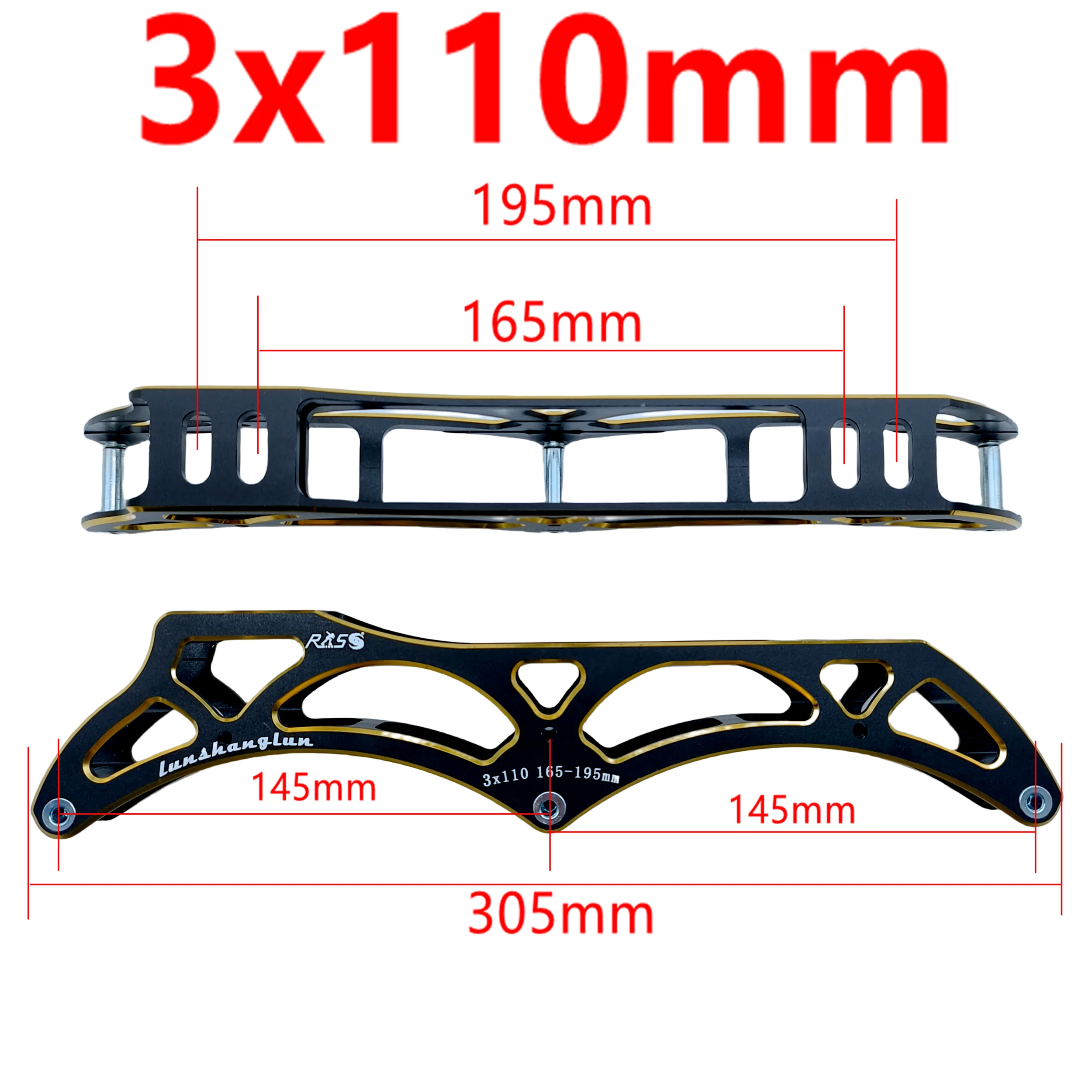 Estructura para Patines de Velocidad 4x90mm 4x100mm 4x110mm 3x90 3x100 3x110mm