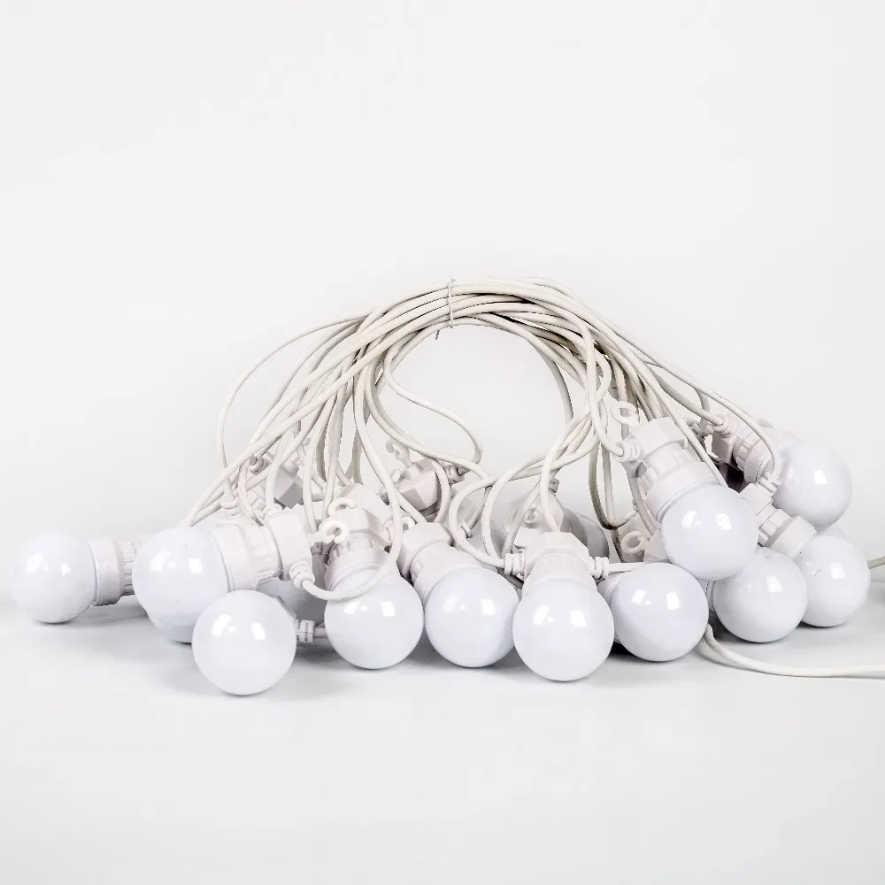 Guirnalda de Luces LED G50 para Exteriores, Luces de Globo LED Impermeables IP65, Guirnalda Decorativa Resistente a Impactos para Jardín, Patio, Campamento, Boda