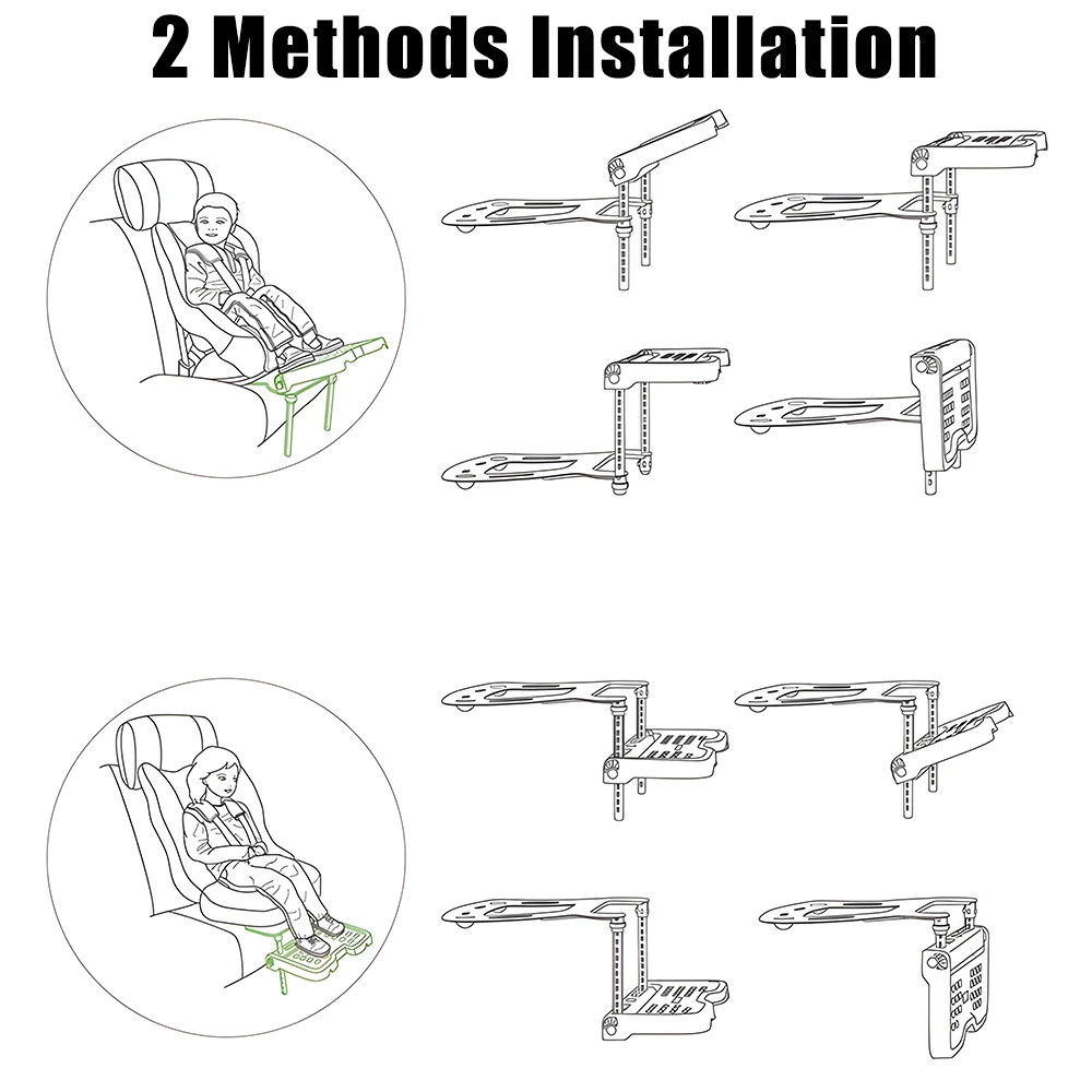 Accesorios plegables para coche, soporte para reposapiés de cochecito, soporte para Pedal de bebé, asiento de seguridad para niños, reposapiés Universal