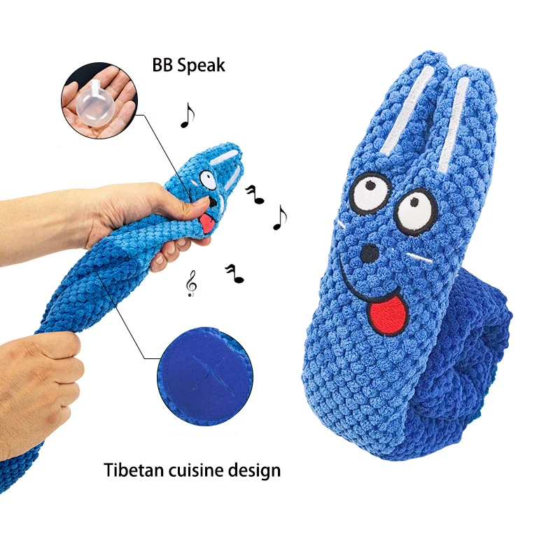Juguete Interactivo para Perros, Dispensador de Comida, Peluche Indestructible con Sonido, Juguetes Resistentes y Plegables con Forma de Caracol para Cachorros, Suministros para Mascotas