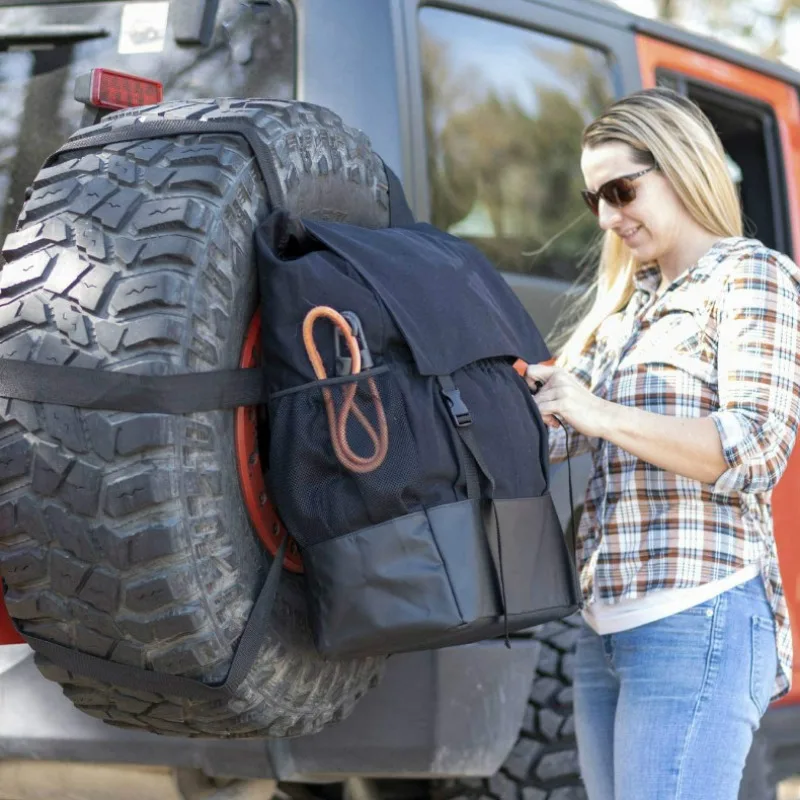 Bolsa de basura para neumáticos de repuesto de coche, bolsa de almacenamiento de herramientas, bolsa colgante para neumáticos de repuesto, bolsa de almacenamiento para neumáticos todoterreno en el desierto para camione