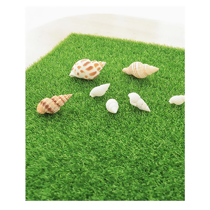 2 uds césped Artificial jardinería al aire libre césped sintético césped falso alfombra Micro-paisaje DIY flocado alfombra 30*30cm