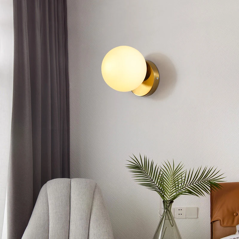 Lámparas LED de pared para interiores con bombilla G9 para dormitorio, sala de estar, luces de pared nórdicas, candelabro de pared para pasillo